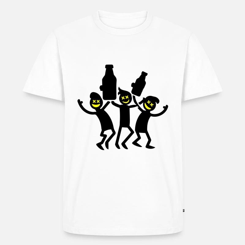 Jga Junggesellenabschied Bräutigam - Männer Premium Bio T-Shirt - Weiß