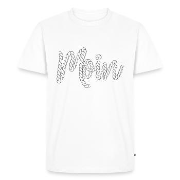 Moin Tau Rope Lettering Greeting Nordic - Men's Premium Organic T-Shirt - white - Front - Nico (187cm)