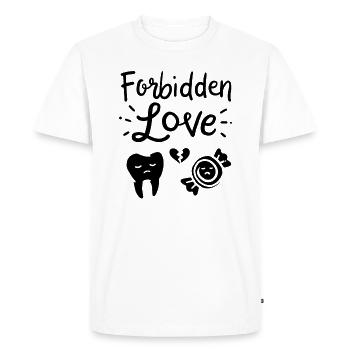 DENTIST: Forbidden Love - T-shirt Premium bio Homme - blanc - Devant - Nico (187cm)