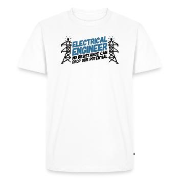 ELECTRICAL ENGINEER: Electrical Engineer Potential - Men's Premium Organic T-Shirt - white - Front - Nico (187cm)