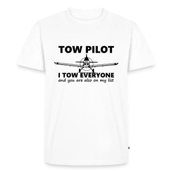 towpilot piper pa25 - T-shirt Premium bio Homme - blanc - Devant - Nico (187cm)