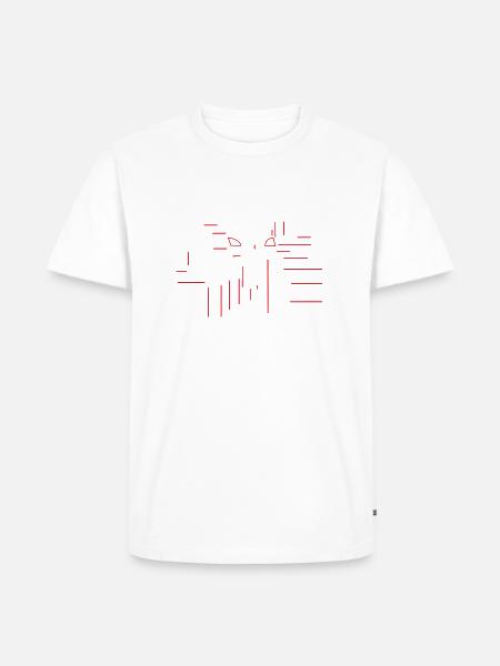 Rennrad Teile - Männer Premium Bio T-Shirt - Weiß
