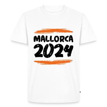 Mallorca 2024 - Men's Premium Organic T-Shirt - white - Front - Nico (187cm)