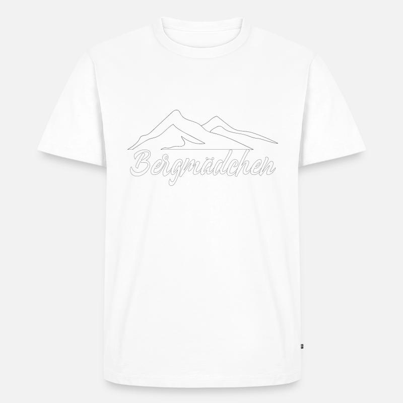 Damen Bergmädchen Wandern Geschenk Wandershirt - Männer Premium Bio T-Shirt - undefined