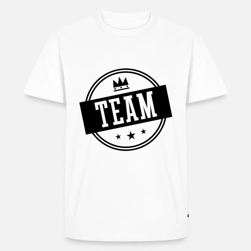 Team Kreis - Männer Premium Bio T-Shirt - Weiß