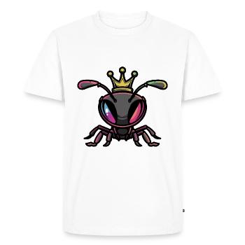 Couronne de bande dessinée de fourmi - T-shirt Premium bio Homme - blanc - Devant - Nico (187cm)