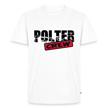 poltercrew - T-shirt Premium bio Homme - blanc - Devant - Nico (187cm)
