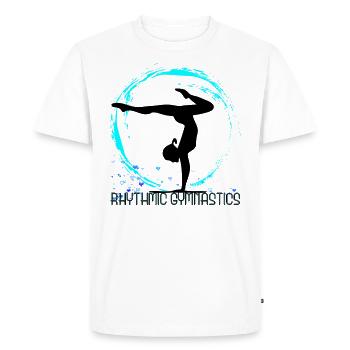 Gymnastique rythmique - T-shirt Premium bio Homme - blanc - Devant - Nico (187cm)