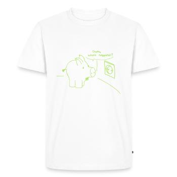 Mec ce, happend? - T-shirt Premium bio Homme - blanc - Devant - Nico (187cm)