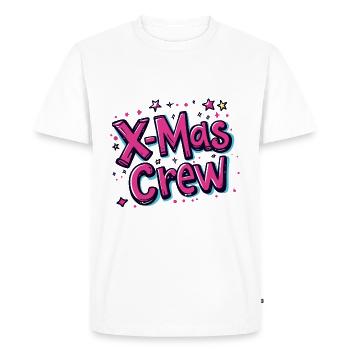 Fête de Noël de l’équipage de Noël - T-shirt Premium bio Homme - blanc - Devant - Nico (187cm)