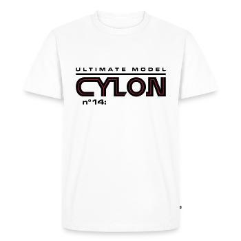 Ultimate model cylon n°14: YOU - Men's Premium Organic T-Shirt - white - Front - Nico (187cm)