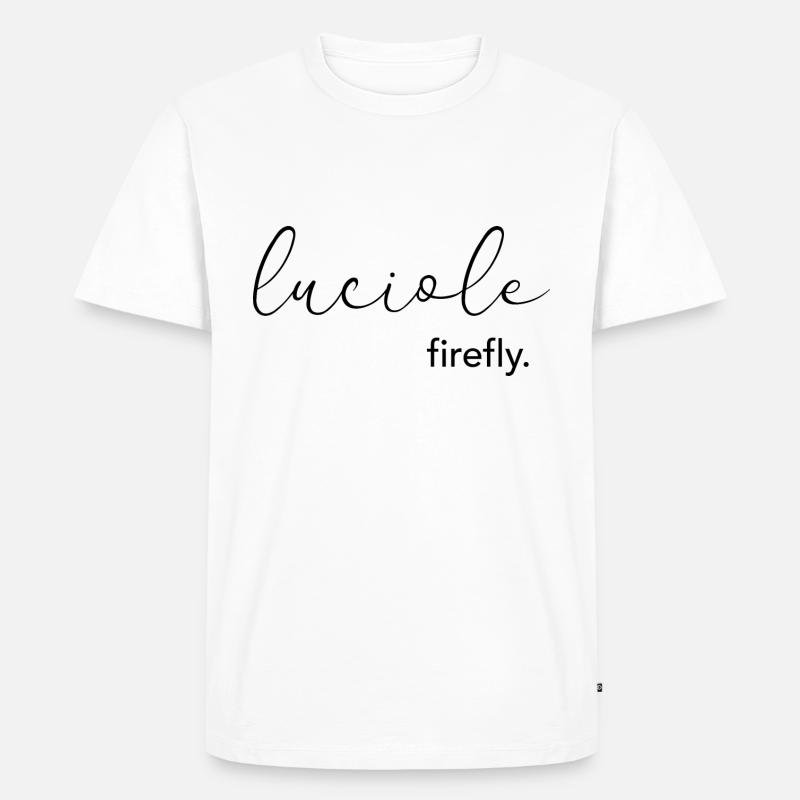 Glühwürmchen - Männer Premium Bio T-Shirt - Weiß