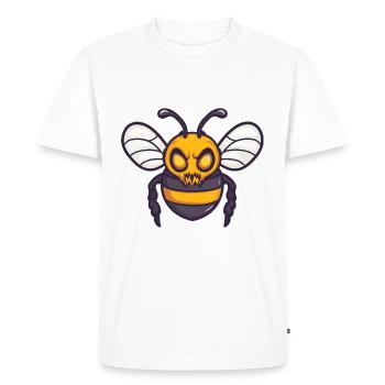 Bee Halloween Comic Zombie - Men's Premium Organic T-Shirt - white - Front - Nico (187cm)