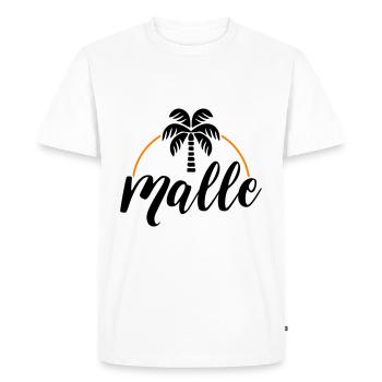 Malle Palme - T-shirt Premium bio Homme - blanc - Devant - Nico (187cm)