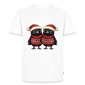 L’équipe de Noël de Raven Crow - T-shirt Premium bio Homme - blanc - Devant - Nico (187cm)