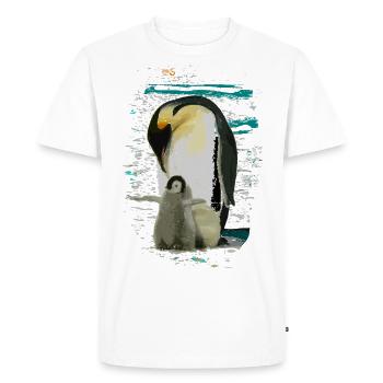 manchot - T-shirt Premium bio Homme - blanc - Devant - Nico (187cm)