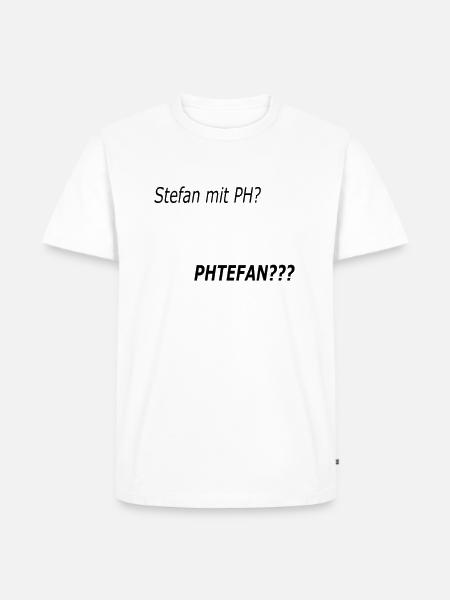 Stephan with PH? - Men's Premium Organic T-Shirt - white