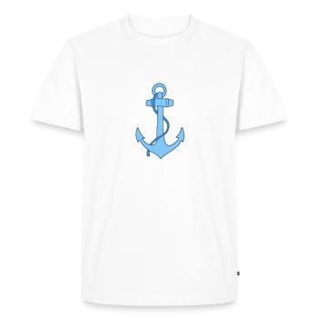 Je suis le capitaine blanc - T-shirt Premium bio Homme - blanc - Devant - Nico (187cm)