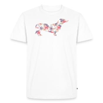 Amoureux De Teckel, Fille De Teckel, Nouveau Teckel - T-shirt Premium bio Homme - blanc - Devant - Nico (187cm)