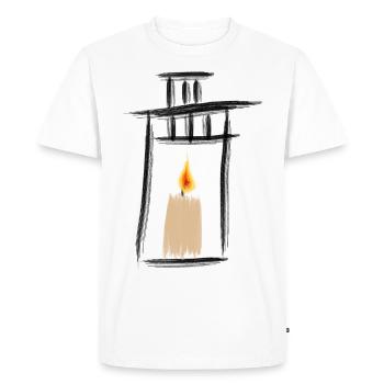 Lantern - Men's Premium Organic T-Shirt - white - Front - Nico (187cm)