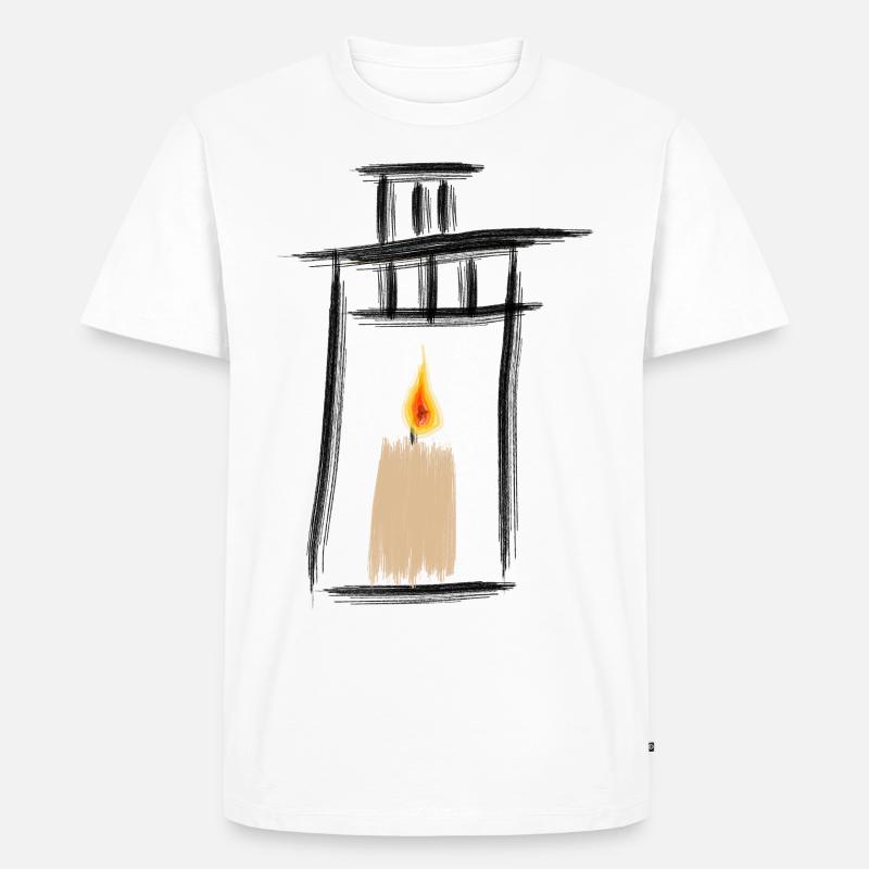 Lantern - Men's Premium Organic T-Shirt - white