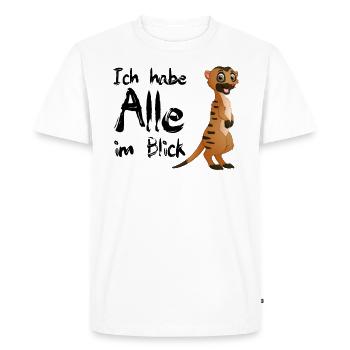 suricates - T-shirt Premium bio Homme - blanc - Devant - Nico (187cm)