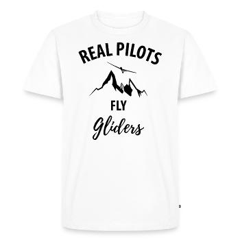 Pilote pilote de planeur planeur - T-shirt Premium bio Homme - blanc - Devant - Nico (187cm)