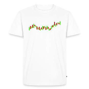 Day Trading Trader Exchange - Men's Premium Organic T-Shirt - white - Front - Nico (187cm)