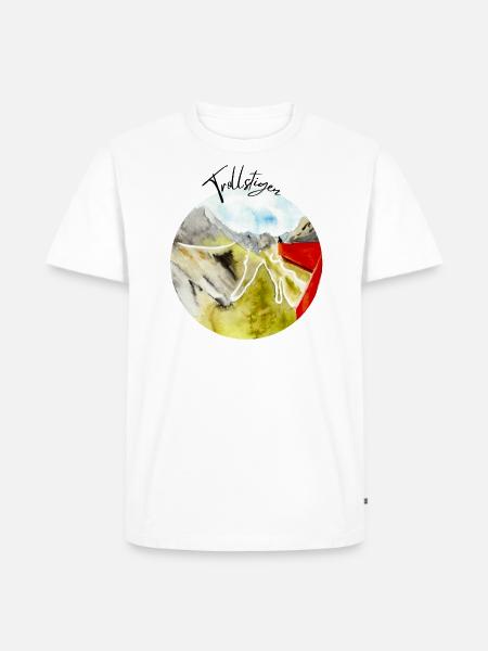 Trollstigen Norway - Men's Premium Organic T-Shirt - white
