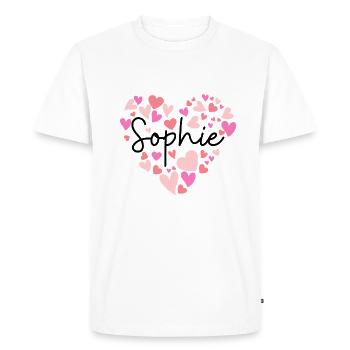 J’adore Sophie - T-shirt Premium bio Homme - blanc - Devant - Nico (187cm)