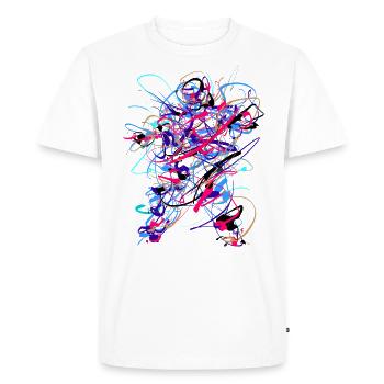 Résumé de science-fiction - T-shirt Premium bio Homme - blanc - Devant - Nico (187cm)
