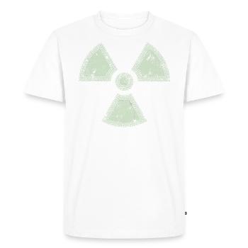 Nucléaire / Radioactif - T-shirt Premium bio Homme - blanc - Devant - Nico (187cm)