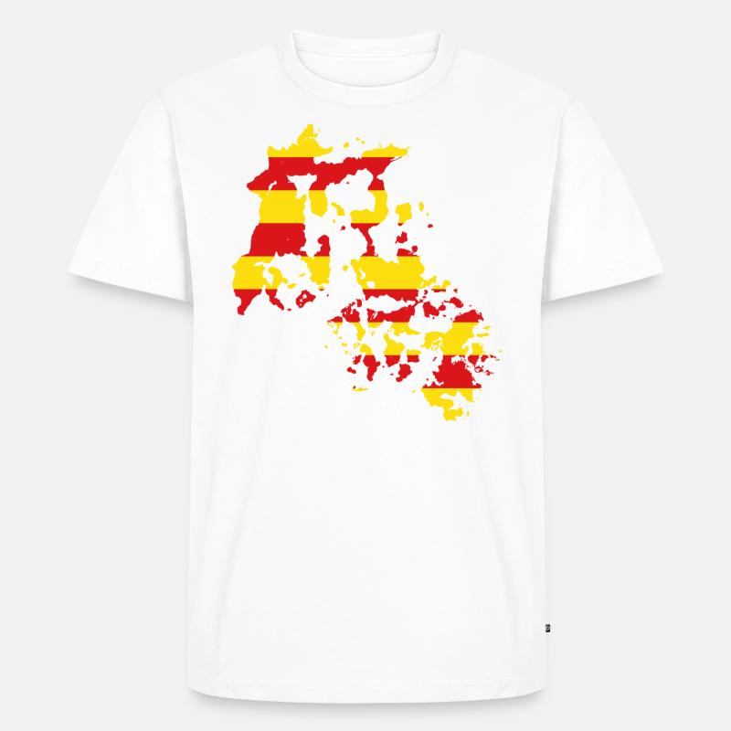Katalonien - Männer Premium Bio T-Shirt - Weiß