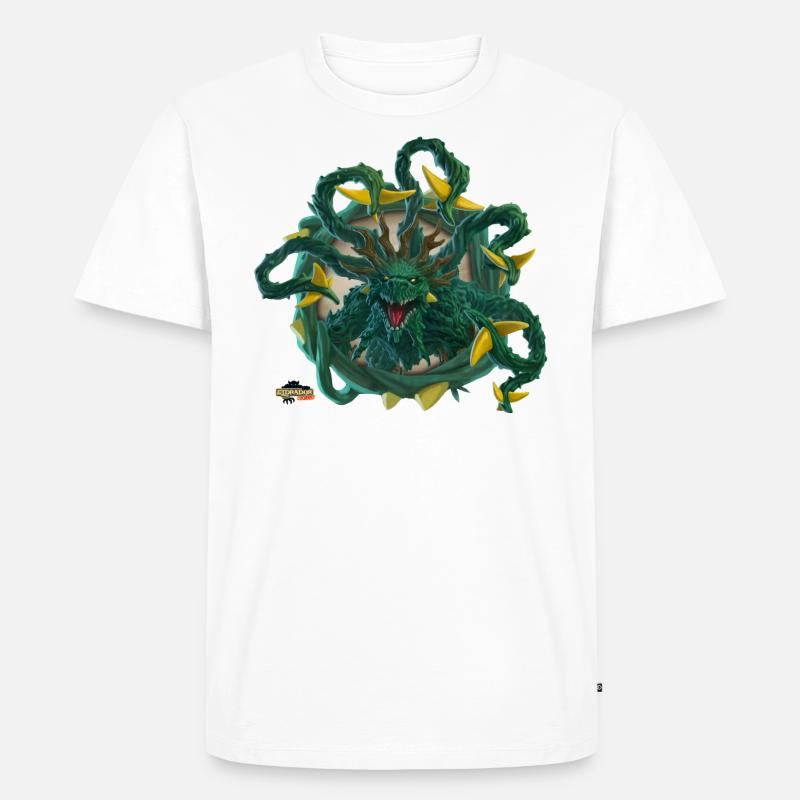 schleich® ELDRADOR® CREATURES Dschungel-Ungeheuer - Männer Premium Bio T-Shirt - Weiß