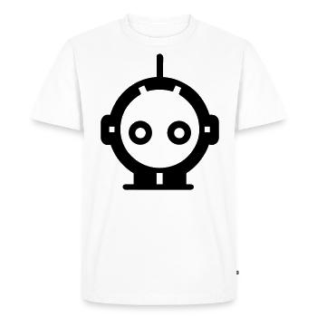 Petit robot - T-shirt Premium bio Homme - blanc - Devant - Nico (187cm)