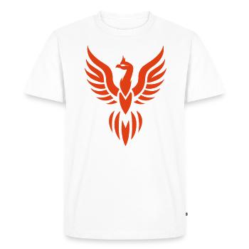 Phoenix - Men's Premium Organic T-Shirt - white - Front - Nico (187cm)
