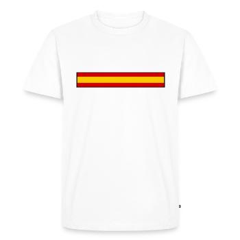 Spain flag - Men's Premium Organic T-Shirt - white - Front - Nico (187cm)