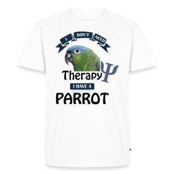 Mealy Parrot - Men's Premium Organic T-Shirt - white - Front - Nico (187cm)
