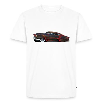 voiture hot rod ancienne americaine muscle car 230 - T-shirt Premium bio Homme - blanc - Devant - Nico (187cm)