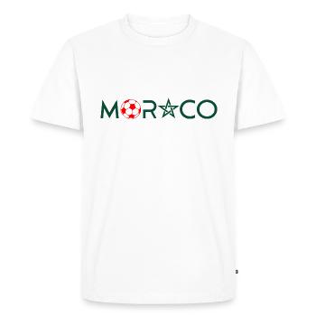Marokko fussball - Männer Premium Bio T-Shirt - Weiß - Vorne - Nico (187cm)