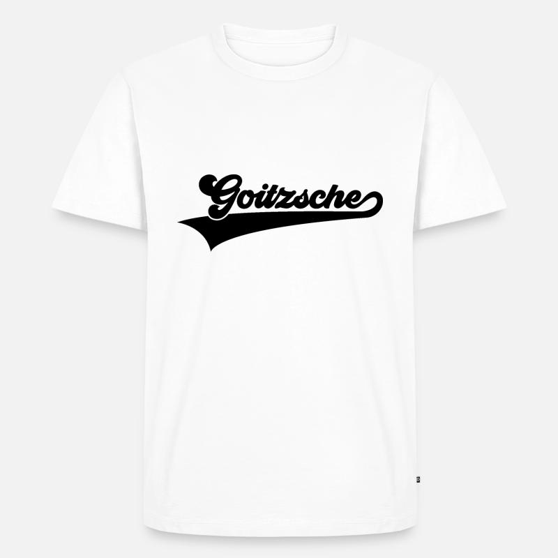 GOITZSCHE SEE GOITZSCHESEE BITTERFELD WOLFEN - Männer Premium Bio T-Shirt - Weiß