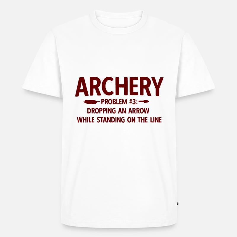 Bogenschießen Archery - Männer Premium Bio T-Shirt - Weiß