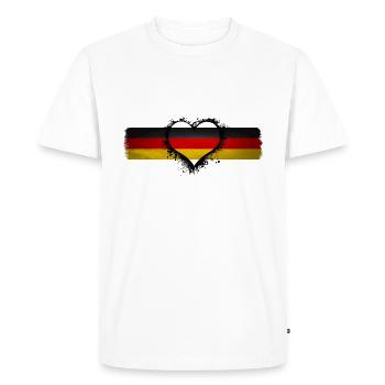 Germany Germany Germany - Men's Premium Organic T-Shirt - white - Front - Nico (187cm)