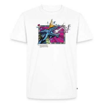 Donjons & Dragons / Dungeons & Dragons / Bleu - T-shirt Premium bio Homme - blanc - Devant - Nico (187cm)