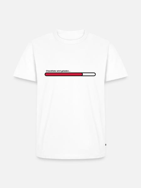 checklist - Men's Premium Organic T-Shirt - white