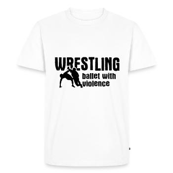 Grappling Martial Arts Wrestling - Männer Premium Bio T-Shirt - Weiß - Vorne - Nico (187cm)