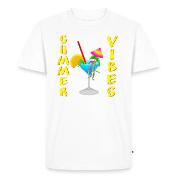 Cocktail Summer Vibes - T-shirt Premium bio Homme - blanc - Devant - Nico (187cm)