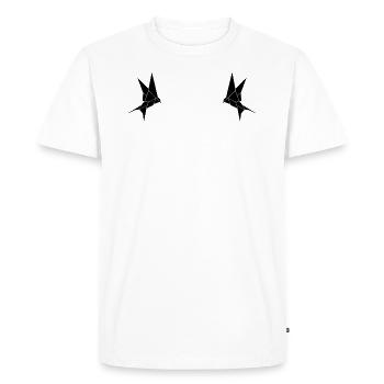 hirondelles - T-shirt Premium bio Homme - blanc - Devant - Nico (187cm)