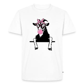 Goat chewing-gum - T-shirt Premium bio Homme - blanc - Devant - Nico (187cm)
