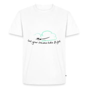 Planeur Vol à voile Planeur Planeur Planeur - T-shirt Premium bio Homme - blanc - Devant - Nico (187cm)